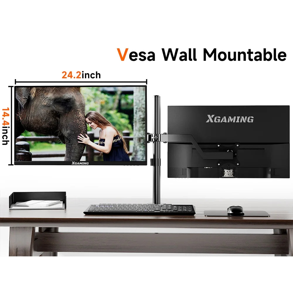 27-Inch Office Monitor, FHD 100Hz Computer Monitor(1920X1080P), IPS HDR PC Monitor with Low Blue Light Eye Care and Free Sync, 100X100Mm VESA Compatible, Monitor for Home Office, Black