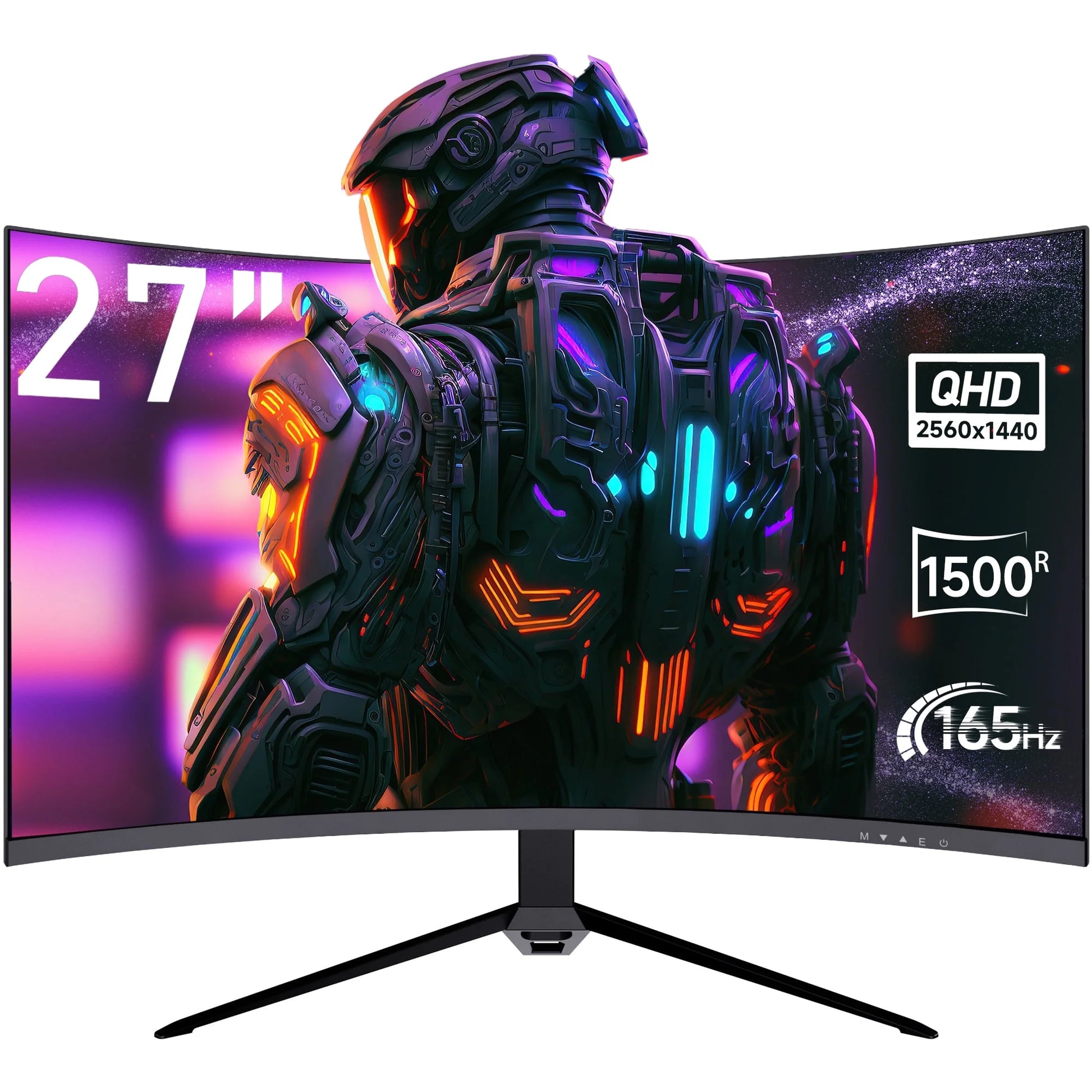 27" QHD2K Curved Gaming Monitor,165Hz/144Hz Computer Monitor,1Ms, Hdr,Built-In Speakers,2560X1440 for Office