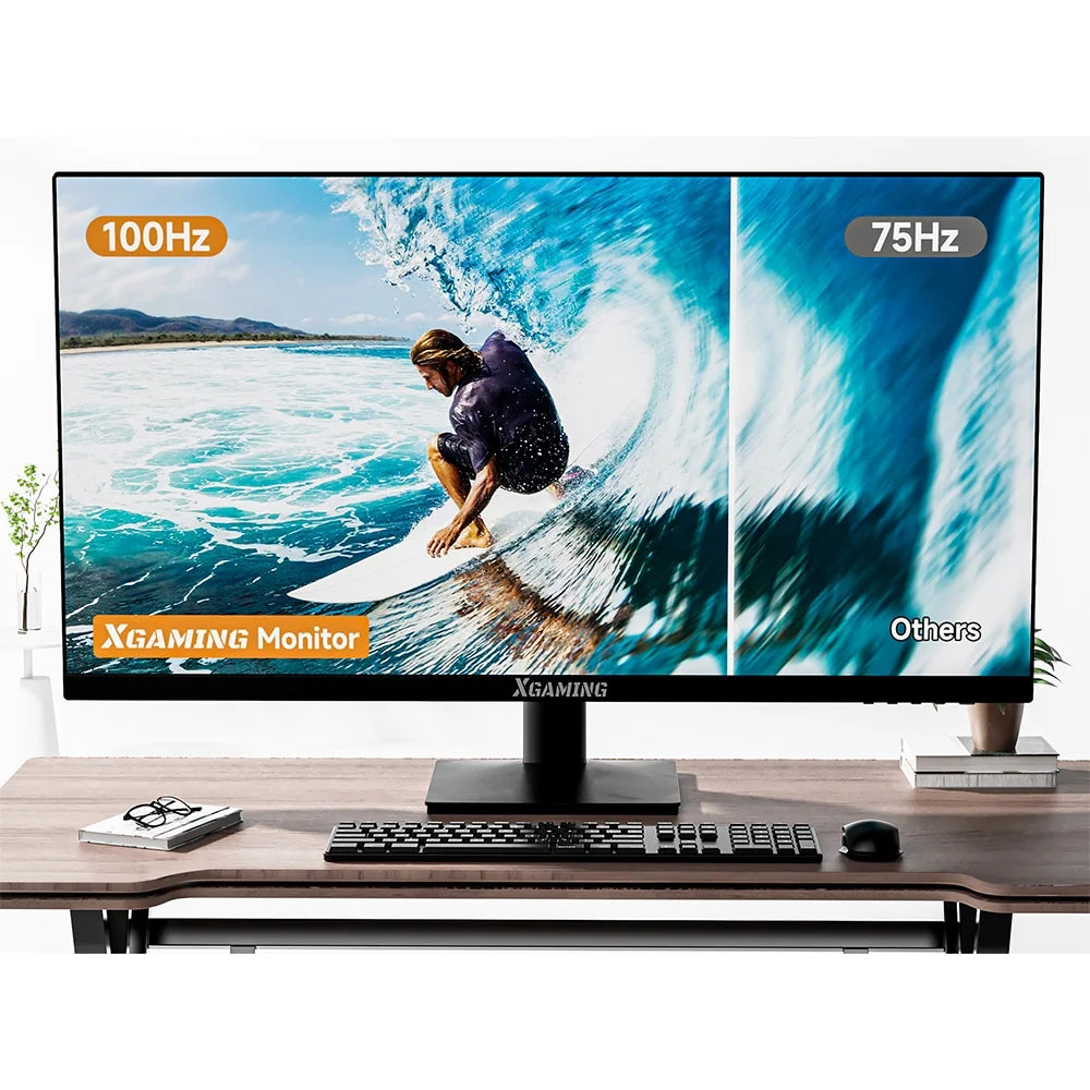 27-Inch Office Monitor, FHD 100Hz Computer Monitor(1920X1080P), IPS HDR PC Monitor with Low Blue Light Eye Care and Free Sync, 100X100Mm VESA Compatible,  Monitor for Home Office, Black