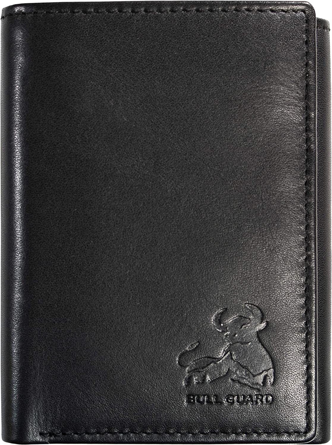 Genuine Nappa Leather Trifold Wallet for Men RFID and ID Window