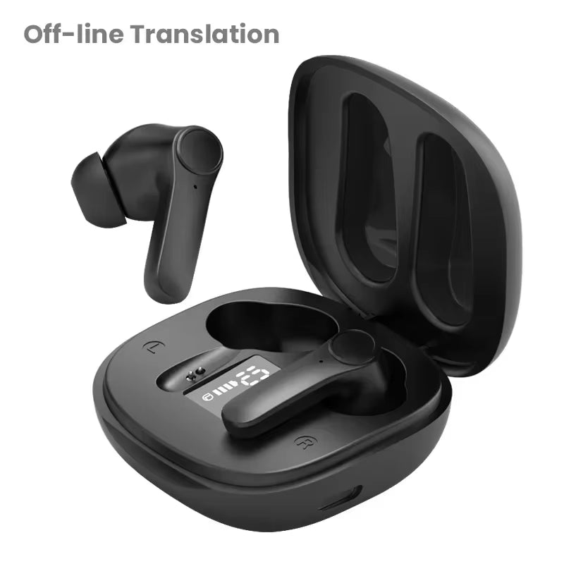 Translation Headphones Real Time Bluetooth Earbuds Translator 144 Languages Simultaneous Business Interpretation Earphones