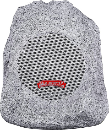 Margaritaville Outdoor Rock Bluetooth Wireless Speaker | Durable Bluetooth Speakers, Fantastic Yard or Patio Decor, IPX-4 Waterproof Rated, Granite Grey “On the Rock