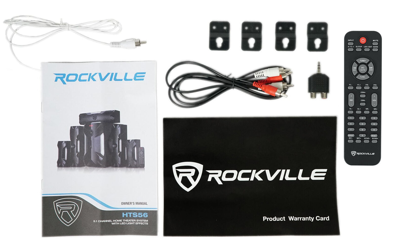 Rockville HTS56 1000W 5.1 Channel Home Theater System/Bluetoo